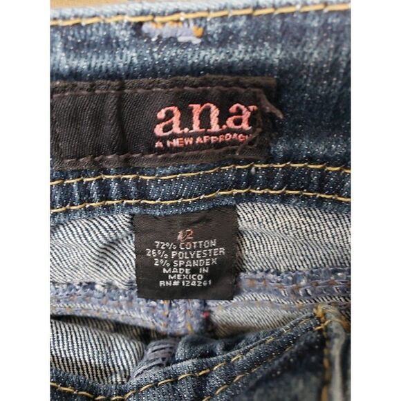 Women's Mid-Rise Stretch Classic Skinny Fit Denim Blue Jeans Size 12 - Picture 5 of 5